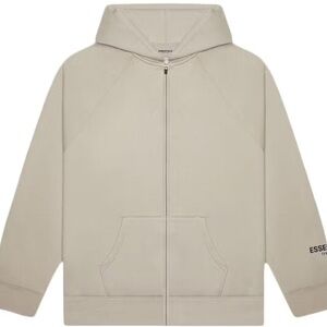 Essentials fear of god zipped hoodie